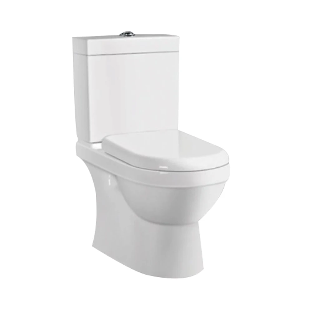 Bathroom Ceramic WC Wash Down Two Pieces Toilet Hot Sale Sanitary Ware High Quality Floor Mounted Gravity Water Close set Toilet