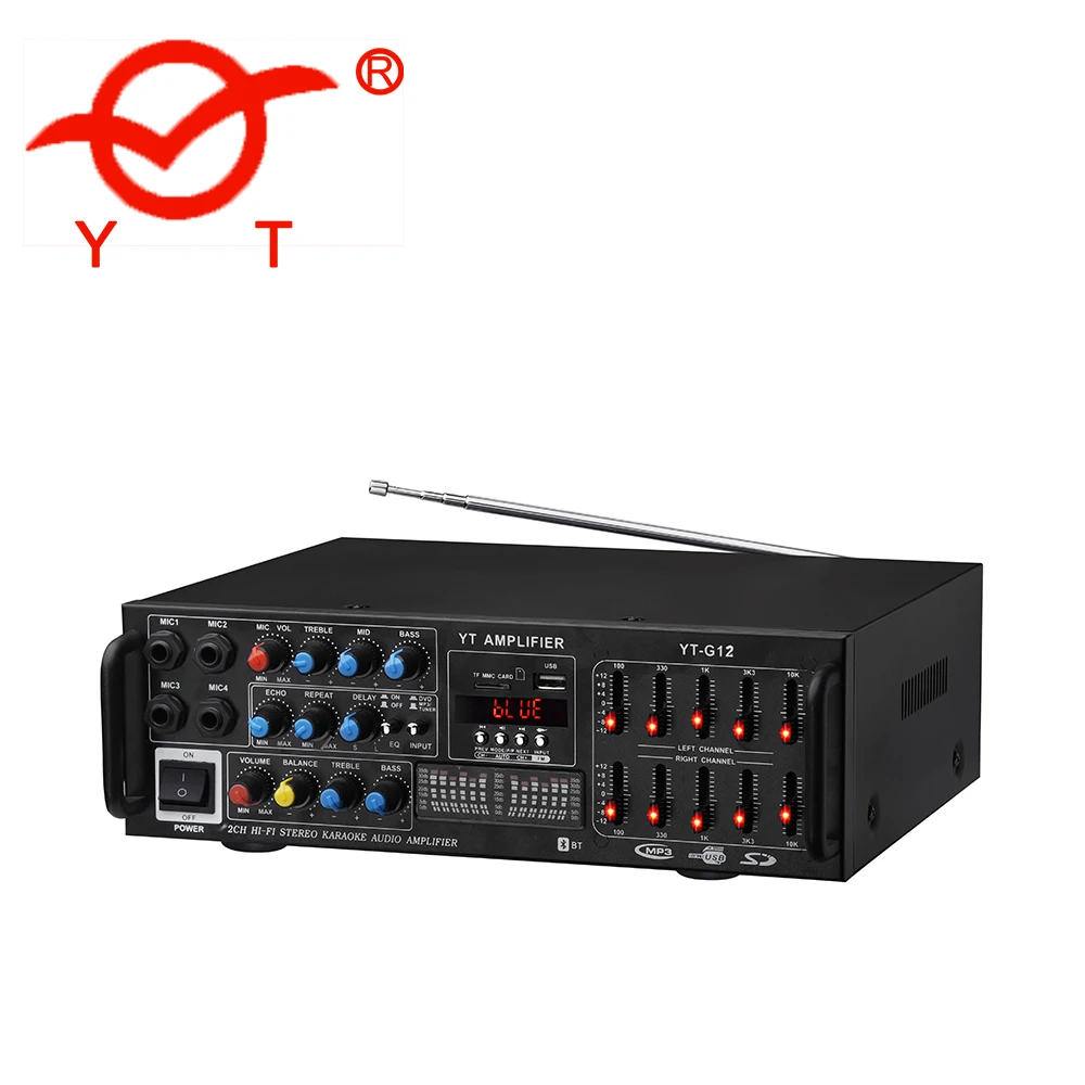 YT-G12 100 Вт профессиональный звуковой усилитель мощности