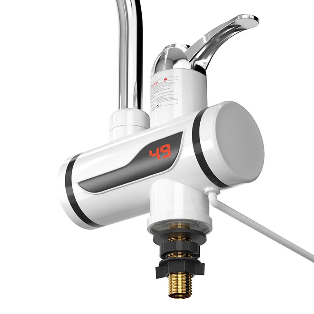 Bathroom Kitchen 3000W Electric Instant Heating Rapid Hot And Cold Water Faucets Tap Water Faucets With Digital Display