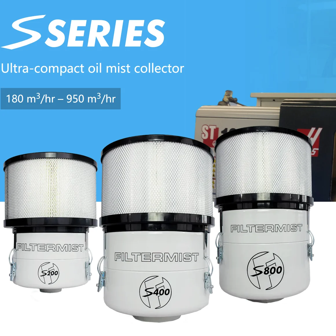 UK Filtermist S200 S400 S800 FX4002 FX50002 FX6002  CNC Workshop Oil Mist Collector filter