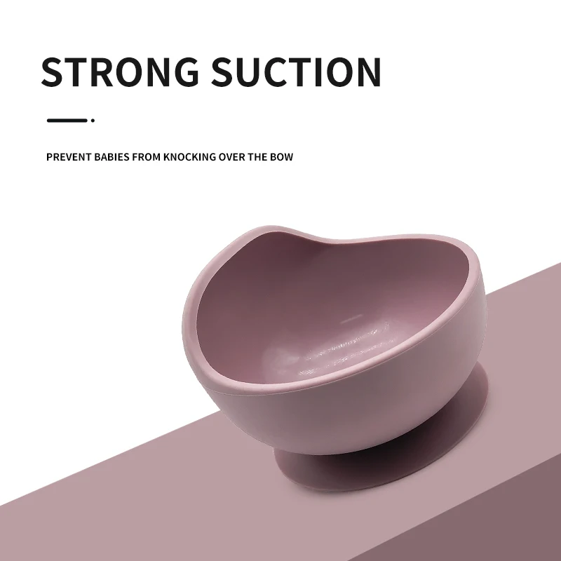 New Design Food Grade Baby Feeding Bowl Custom Silicone Baby Suction bowl