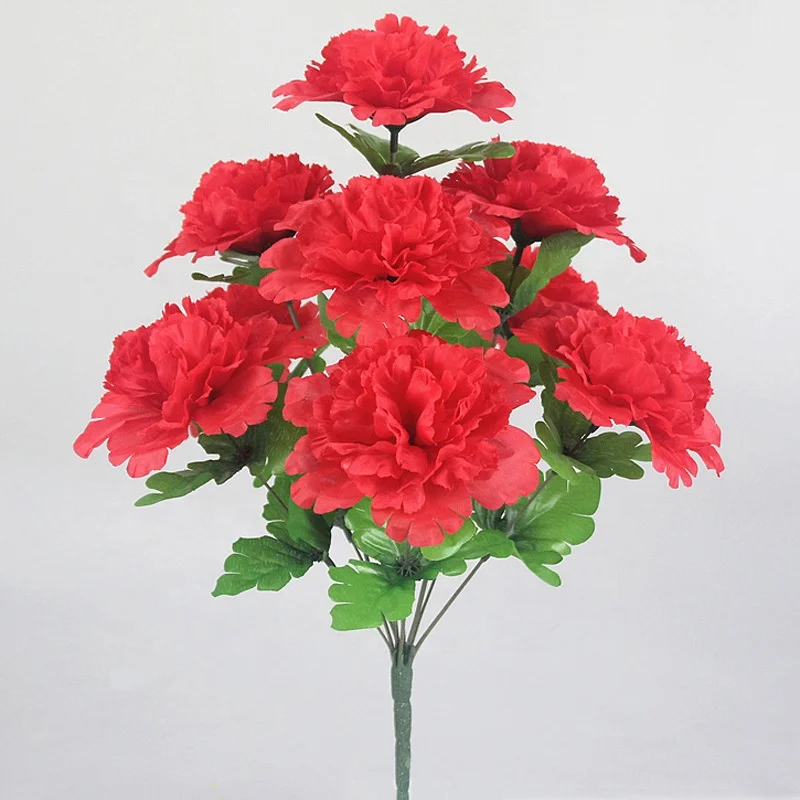 FCML001 Artificial Flowers Silk Chrysanthemum Lilac Cemetery Flowers for Funeral Decoration