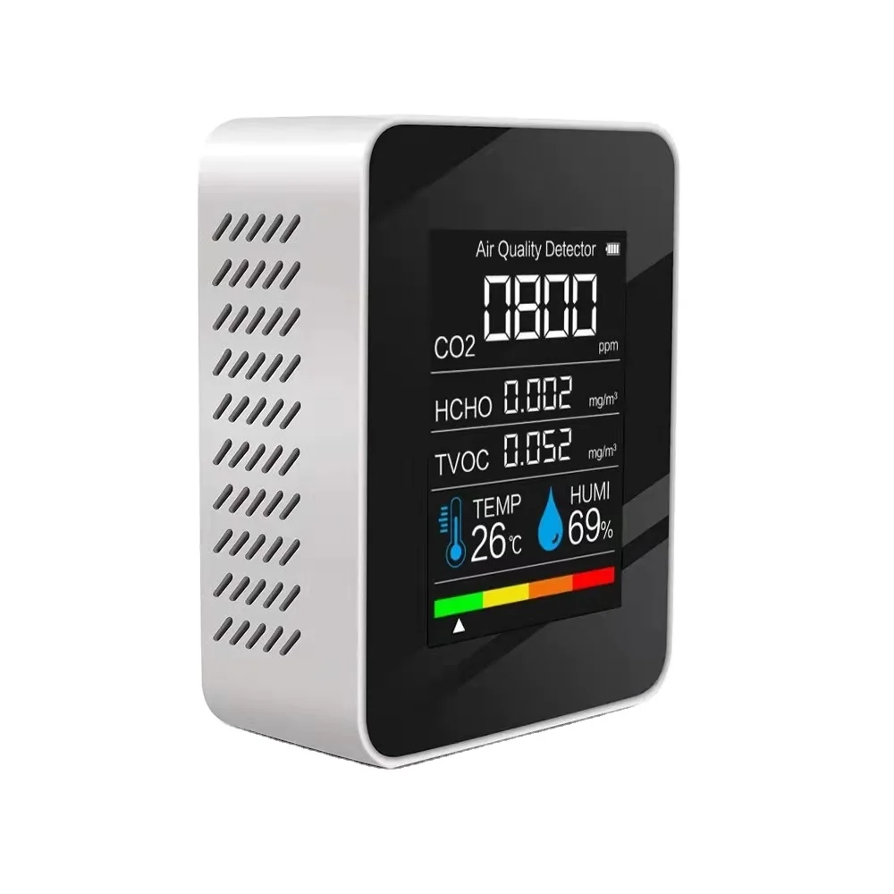 Accurate detection co2 monitor with gas recognition semiconductor algorithm gas analyzers co2 detectors indoor co2 detector