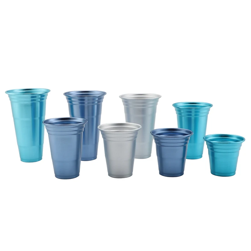 Индивидуальная 350 мл кружка для напитков алюминиевая пива