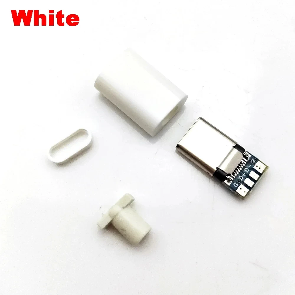 TYPE-C USB Plug Male connector With PCB 24pin welding Data line interface DIY data cable accessories Conector