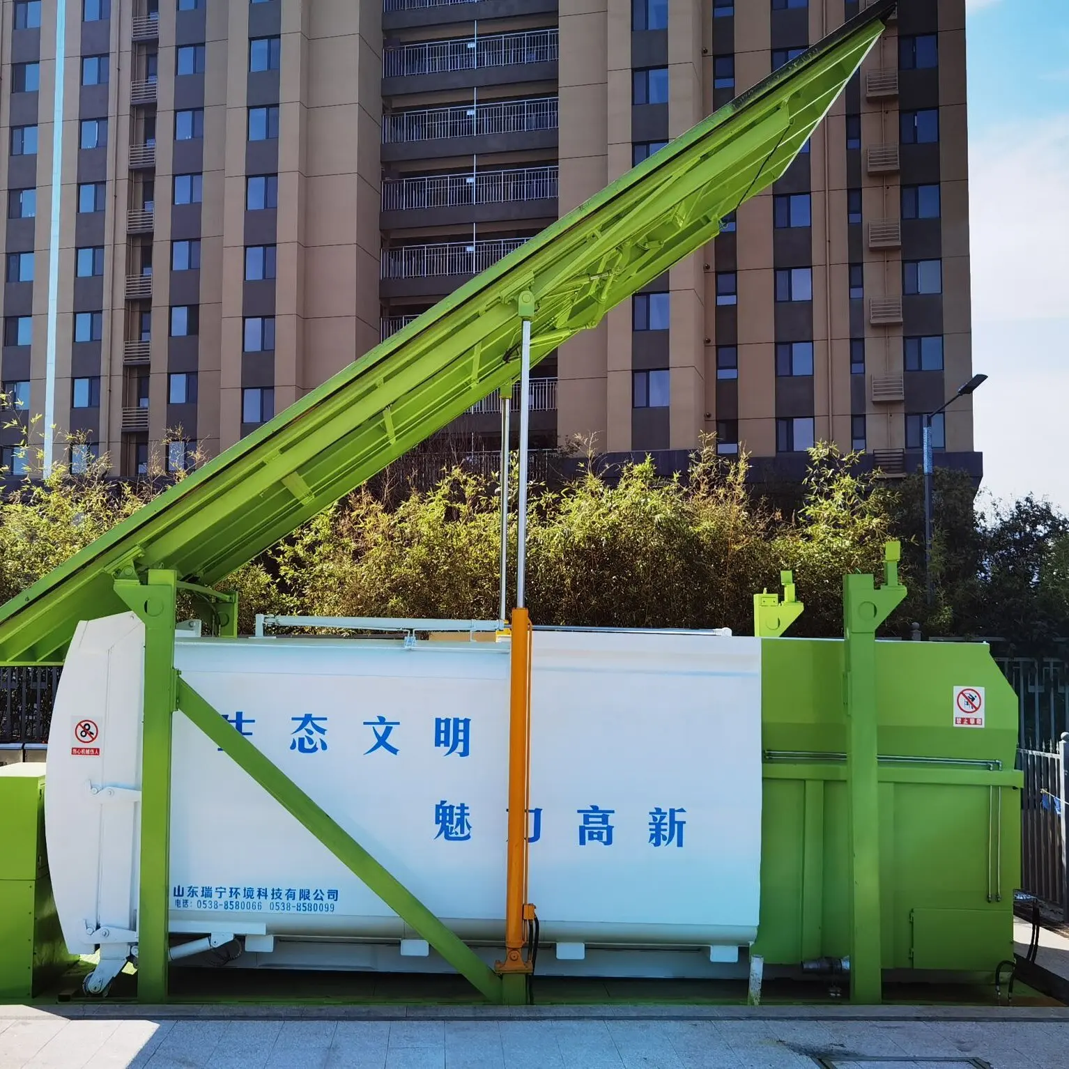 RNKJ Trash Dumpster Container Waste Treatment Machinery Underground Garbage Compactor