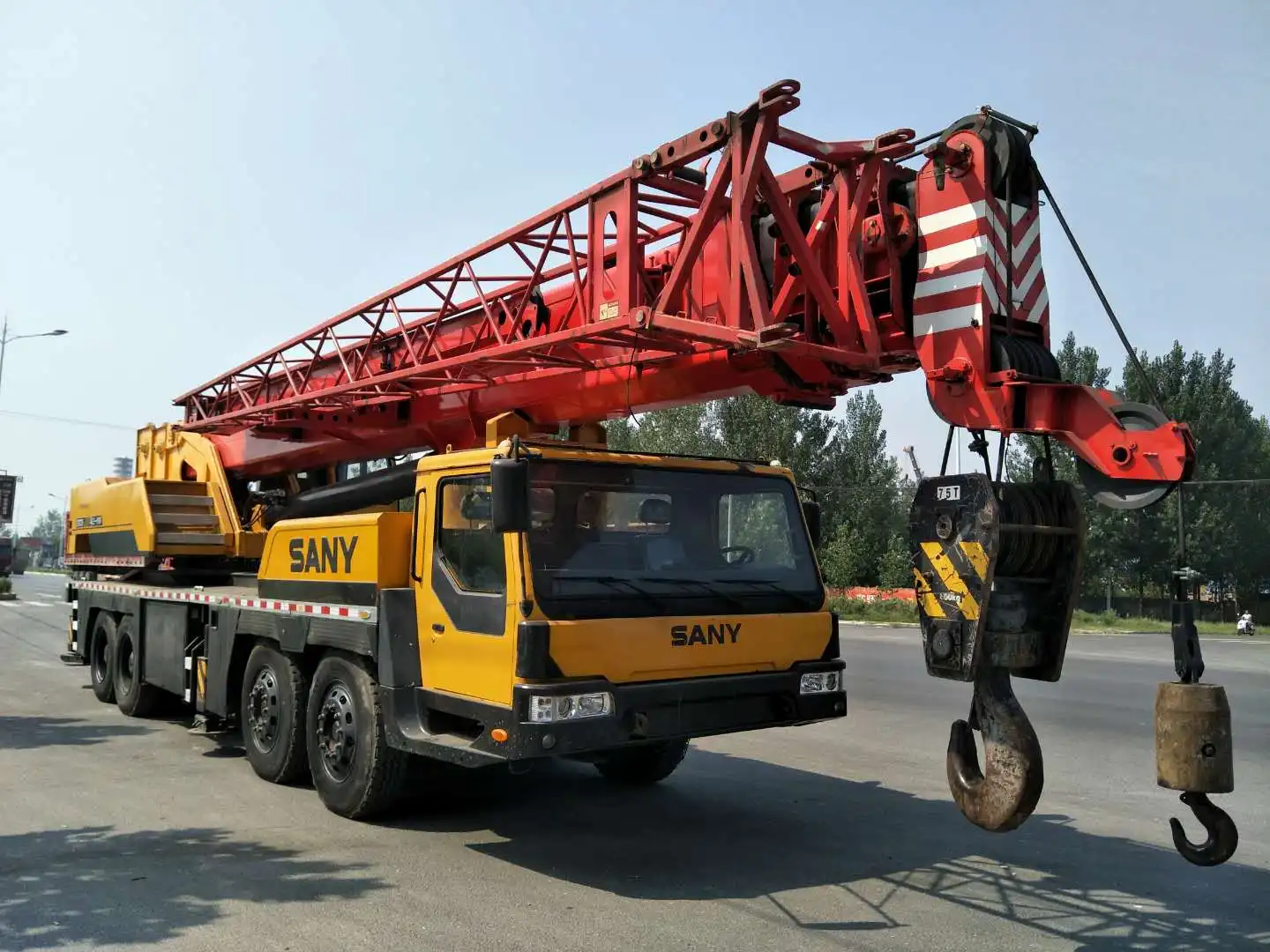 Sany 75 Ton Truck With Crane Lorry-mounted Crane Truck Mounted Cranes Manufacturer