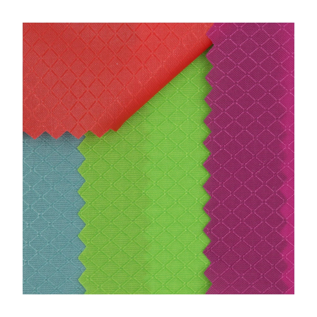 Водостойкая Водонепроницаемая небольшая Алмазная ткань из нейлоновой тафты с полиуретановым покрытием 70d