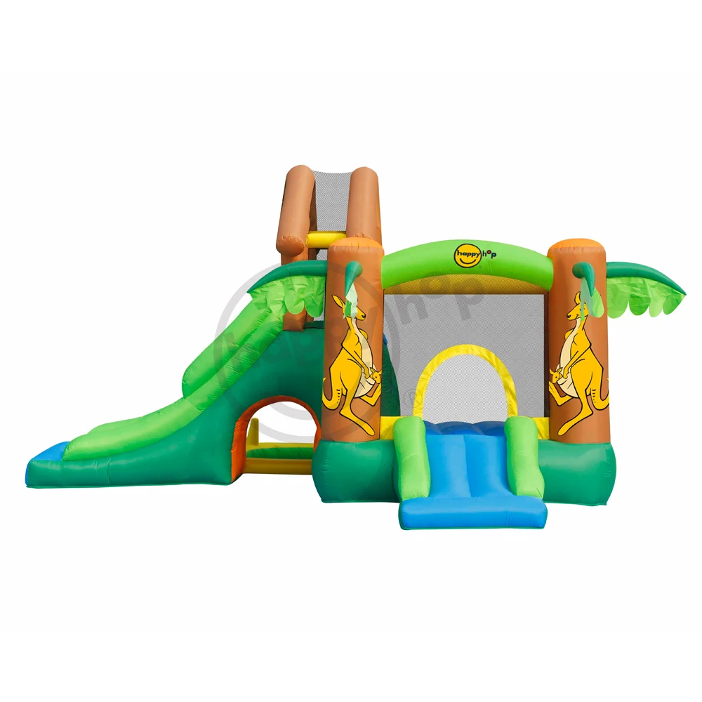 Happy Hop spiderman inflatable bubble mermaid cheap pastel bounce house