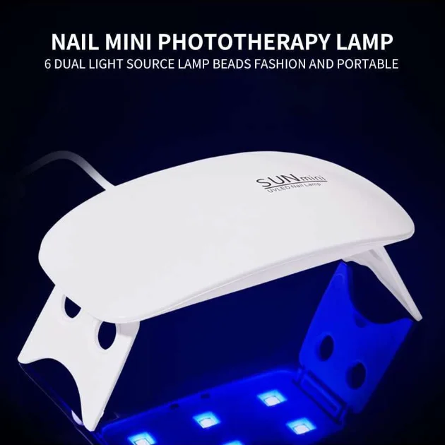 6W Mini Mouse Nail Lamp Nail Dryer Machine UV/LED Lamp Portable Micro USB Charging Cable Home Use Drying Lamp For Gel