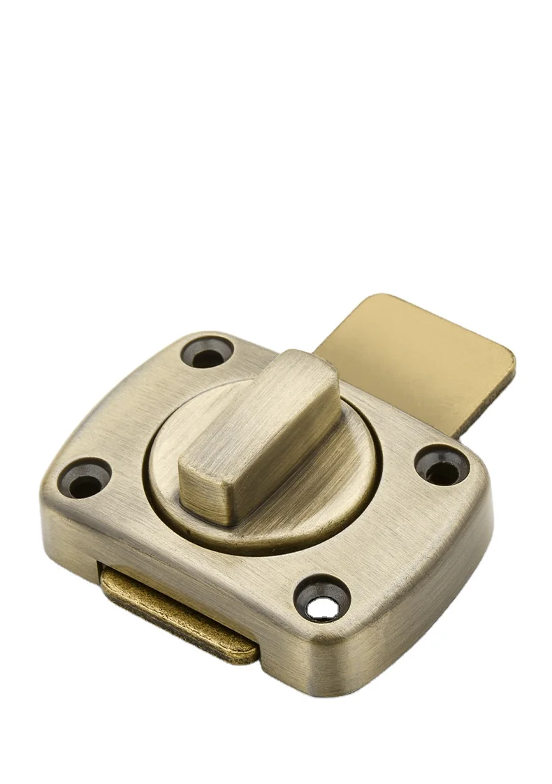 Alloy Pin Door Bolt Latch Anti-theft Bedroom Back Lock Artifacts Spring Card Hitch Security Push-pull Move Open Installation