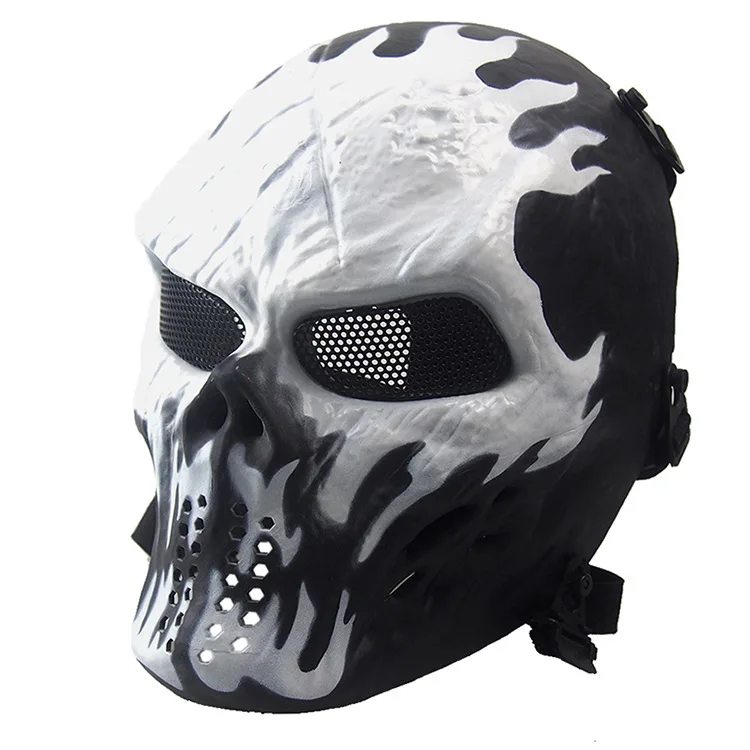 Outdoor Casco Tactico CS Game Mask Tactical Gear Training Helmet Skeleton Headgear Halloween Party Skull Tactical Mask