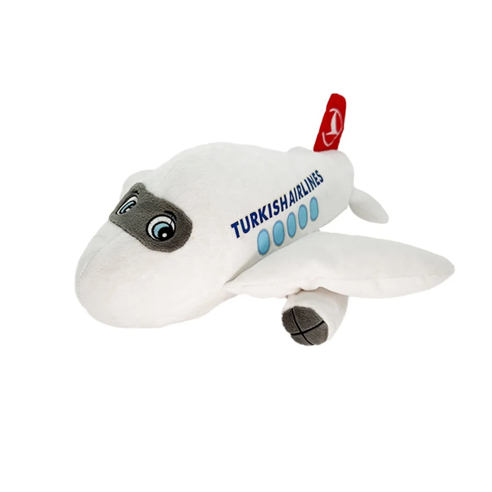 Custom Logo Printing or Embroidery Cheap Vehicle Air Plane Aircrafts Soft Plush Toys For Marketing and Advertising