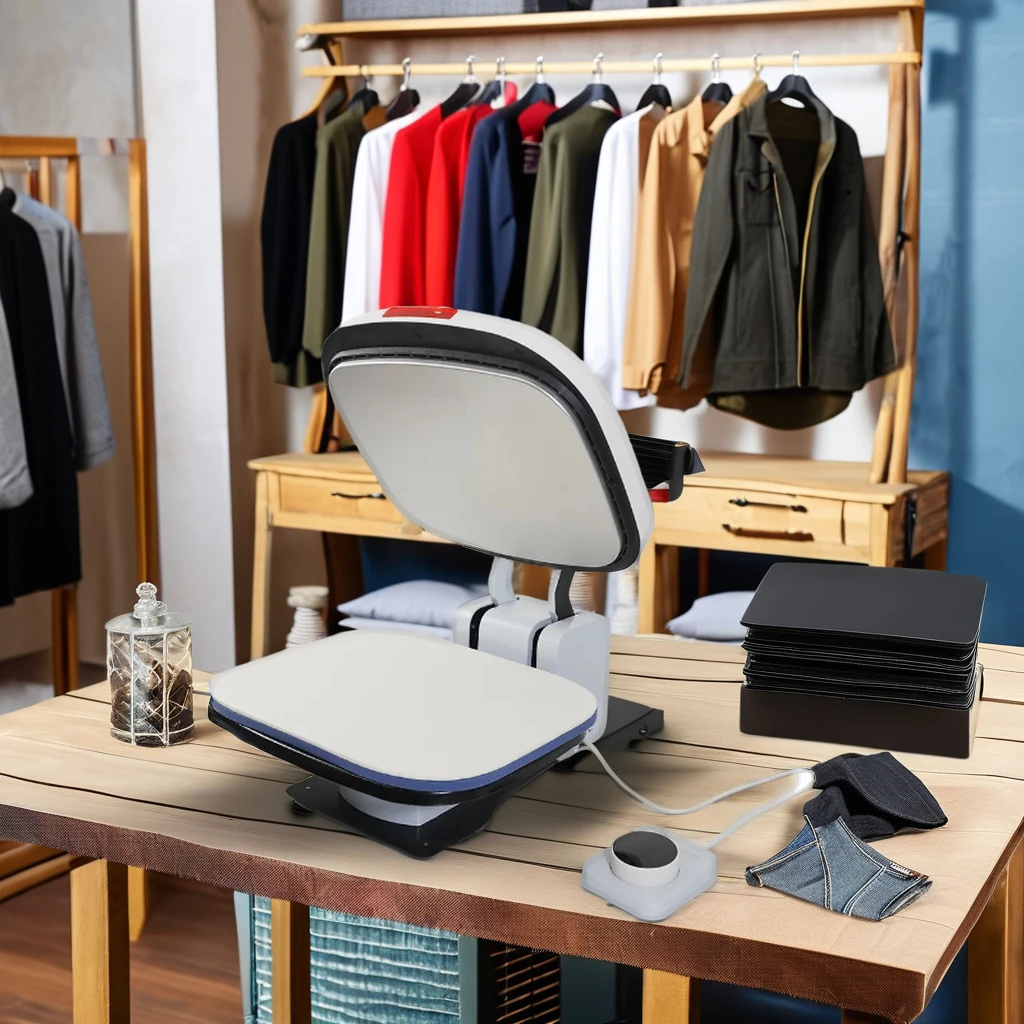 Erasmart Automatic Heat Press Sublimation Transfer Machine T-shirt Printing A3 Machinery for Small Business