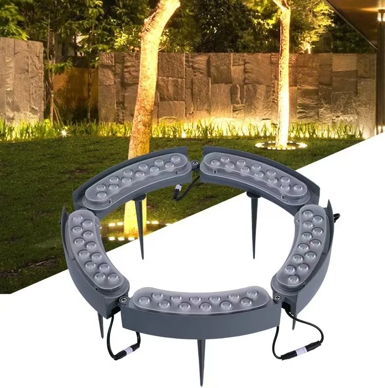 12w full color external control led hug tree light ip65 waterproof outdoor led spot light DC24V landscaping ring tree lamp