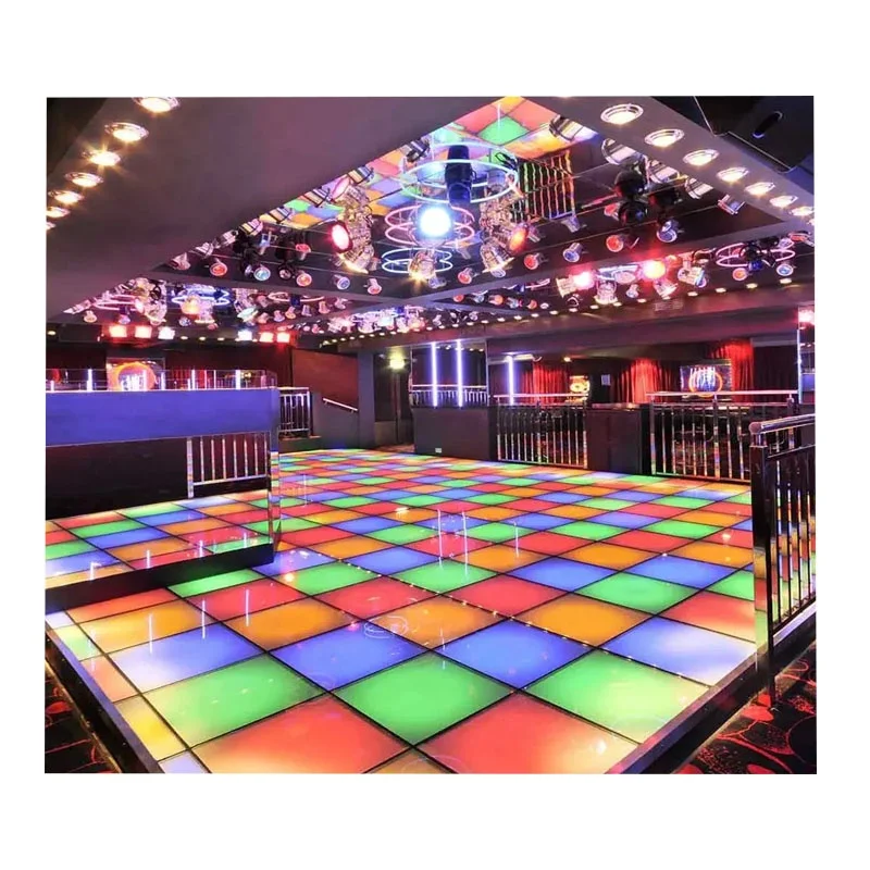 Magnetic Led  Wedding Portable  Interactive Dance Floor Light induction dance floor Wireless Dance Floor