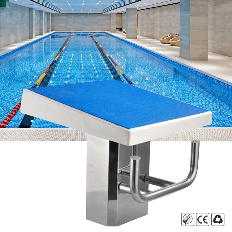 Swimming Pool Competition Equipment Standard Starting Block For Swimming Pool Wheel Slide Protection