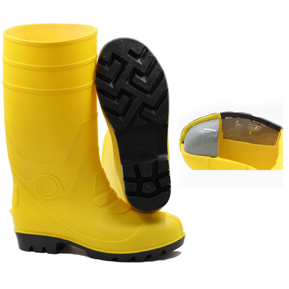 cheap agriculture anti-smashing cheap waterproof shiny rubber gumboot boots shoes pvc Rain boots for men