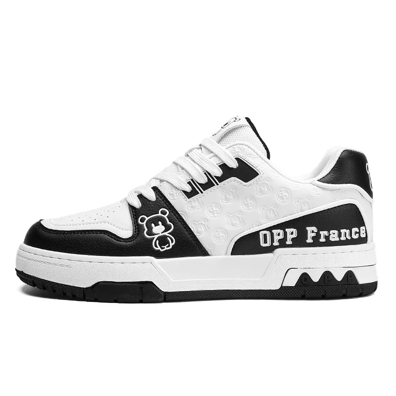 YIHE MCA-165 Summer Fashion Casual Leather Board Shoes New Pair with Rubber Insole Four Seasons White Small Size