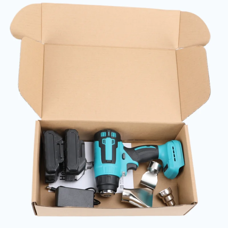 300W 20V Cordless Hot Air Blower Gun Adjustable Temperature Battery Powered Electric Heat Gun Home Use DIY Shrink Application