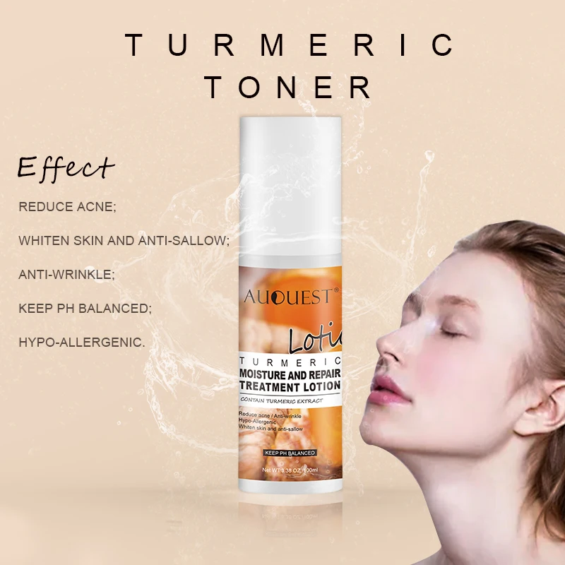 Private Label Chinese Best Skincare Brand Turmeric Face Skin Care Set Serum Natural Whitening Products For Black Skin