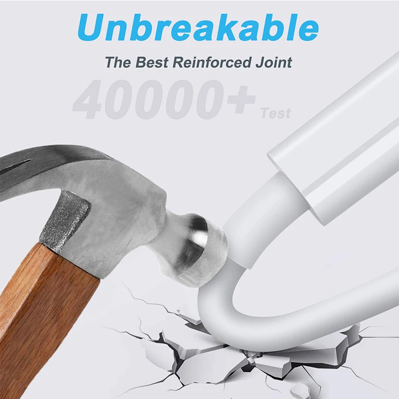 20W 3ft white E75 chip Type c to 8pin charging data cable line for iphone 11 12 13pro max  PD Cord