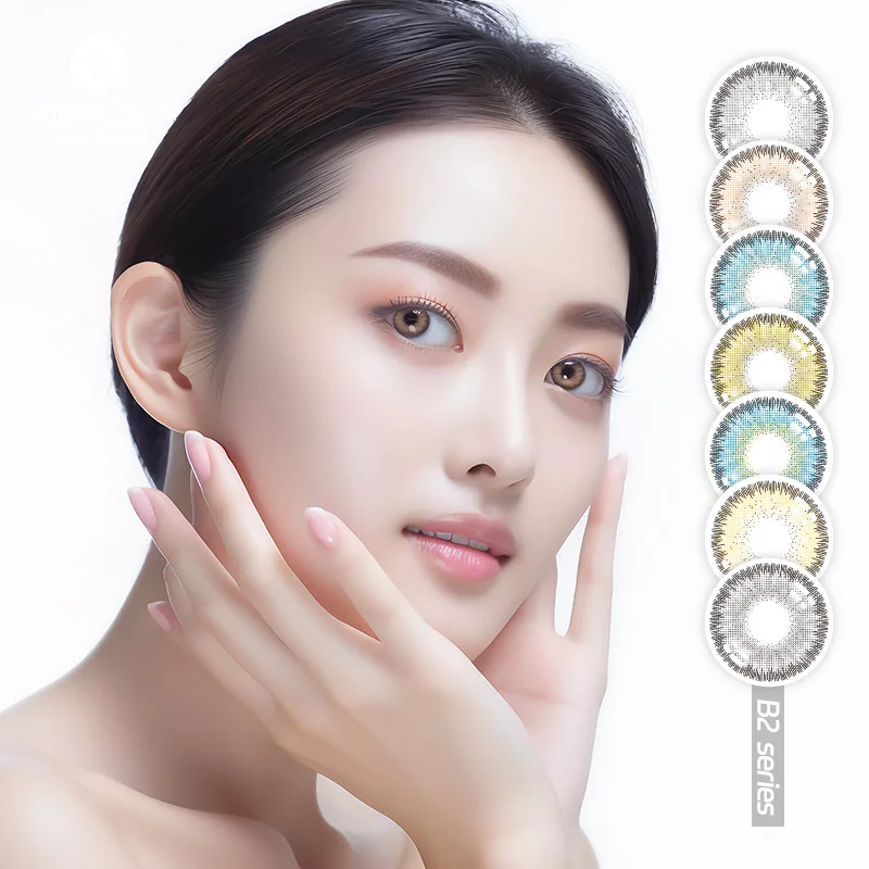 Hot Eyes Lens Eye Contacts Lentes  Contacto Len Yearly Diamond Colored Contact Lenses
