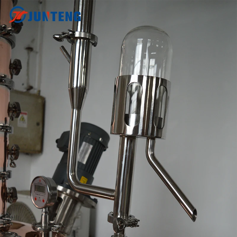 Design New Production Vodka Brandy Alcoholic Beverage Bubble Cap Plate Reflux Alcohol Still Commercial Distiller