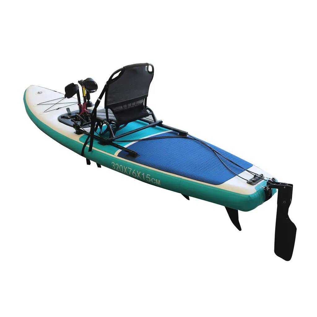 Vicking 3.2m Single Person Foldable Foot Pedal Fin Drive Kayak/Canoe SUP Rowing Boat Inflatable Fishing Kayak