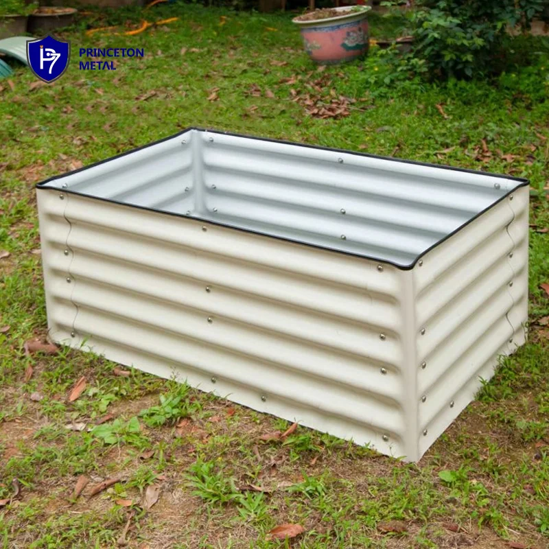 Modern Outdoor Garden Planter Box Assembly Metal Planter Pot flower pots planters home decoration