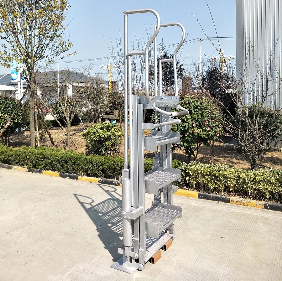 Carbon steel stainless steel Telescopic ladder Activities ladder Tankers ladder for movable bottom loading skid-mounted system