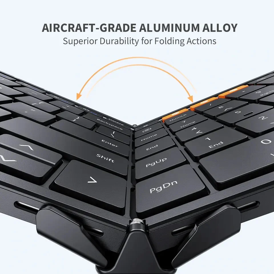 ProtoArc XK01 Mini 2.4hz Computer Ultra Thin Wireless Slim Bt Keyboards Portable Foldable BT Keyboard For Laptop