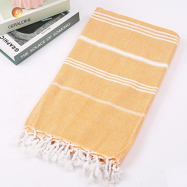 Home Textiles Turkish Towel Wholesale High End Beach Towel Organic Turkish Cotton Bath Towel Sets