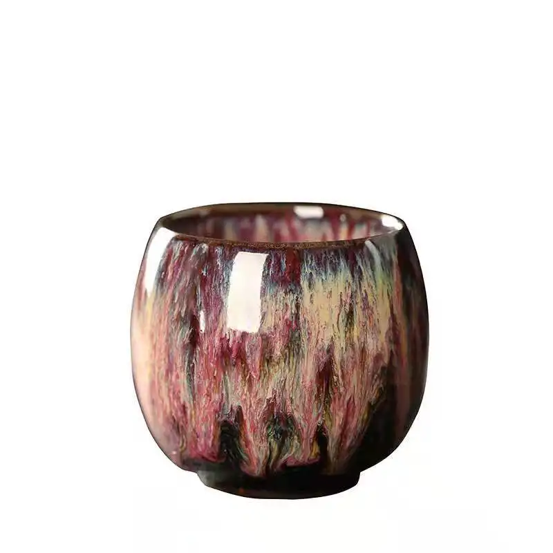 110ML Wholesale Japanese Style Pottery Coffee Cups Arabic Ceramics Kung Fu Tea water Coffee Mug Glazed Ceramic Tea Cup Sets