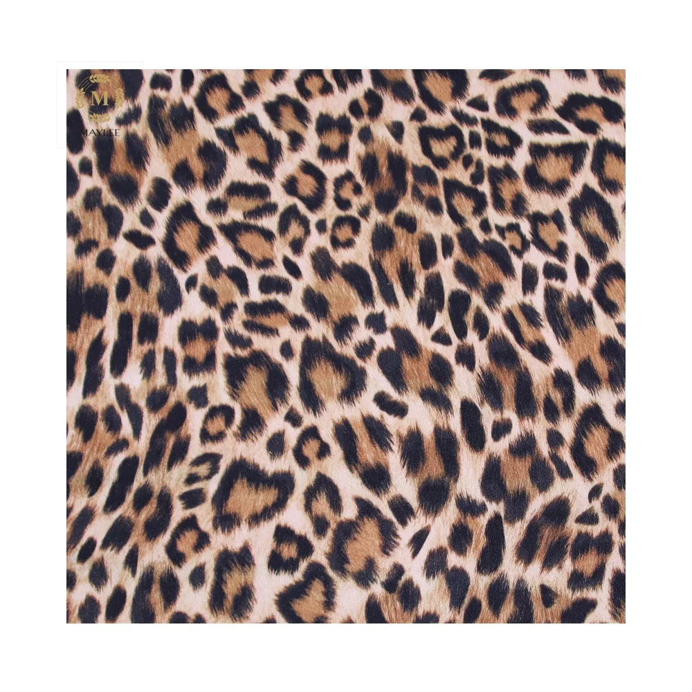 15103D Леопардовый цифровой принт 100% вискоза саржевая ткань для женщин пальто брюки костюмы платья