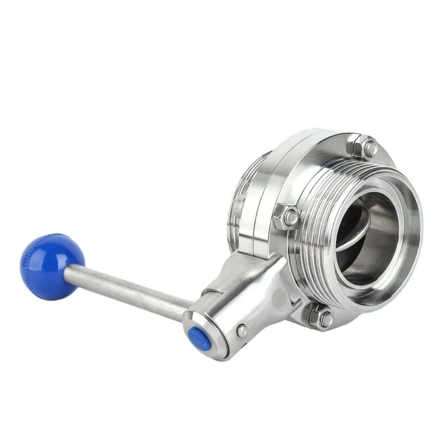 
Sanitary Threaded Butterfly Valve Male 