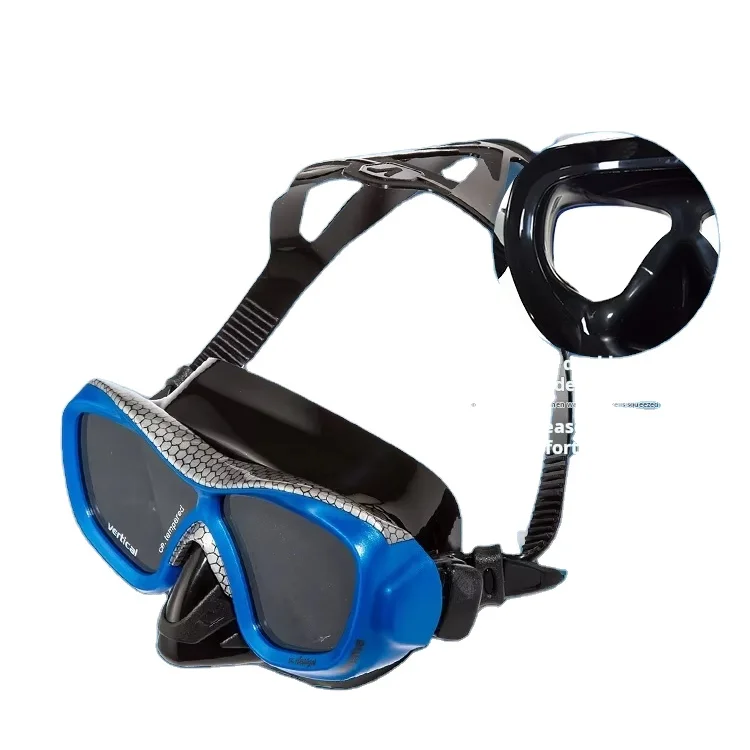 Snorkeling three treasures full dry breathing tube mirror set anti-fog diving goggles can be equipped with myopia