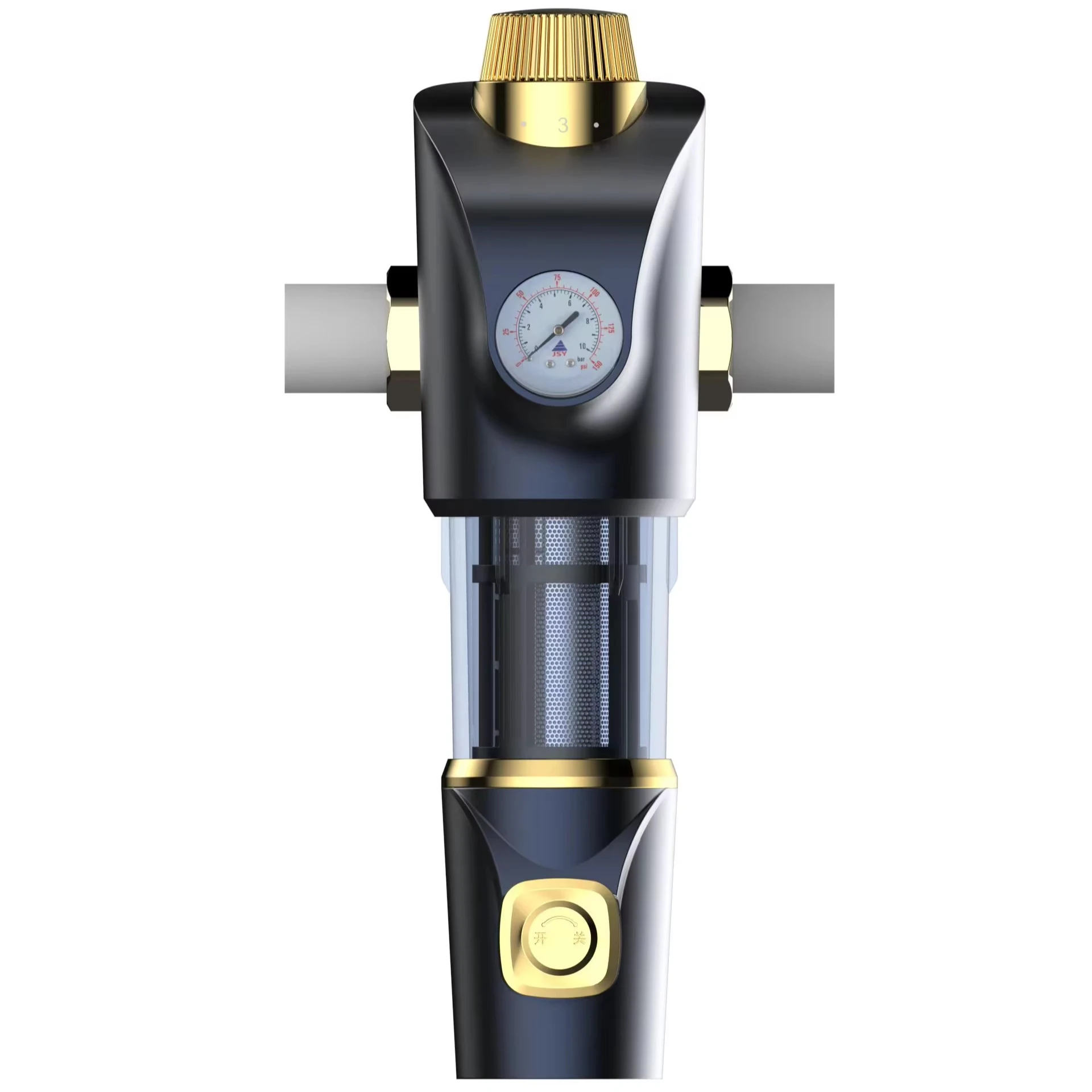 High Quality 40 Micron Manual Power Pre Filter Stainless Steel Mesh Water Purification Filter for Outdoor Sediment Water Removal