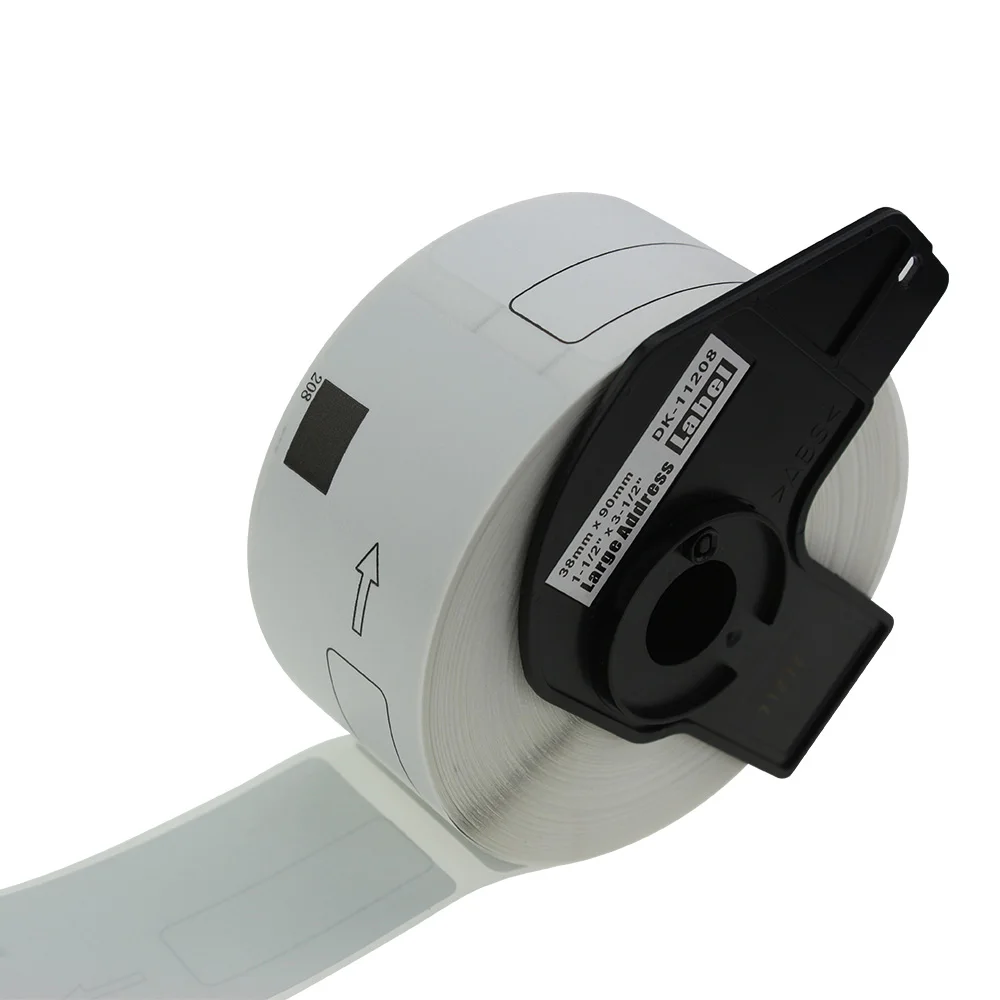 Thermal Label Roll Dk-11208 Adhesive Sticker Label For Brother Label Sticker DK-11208  38mm 400pcs