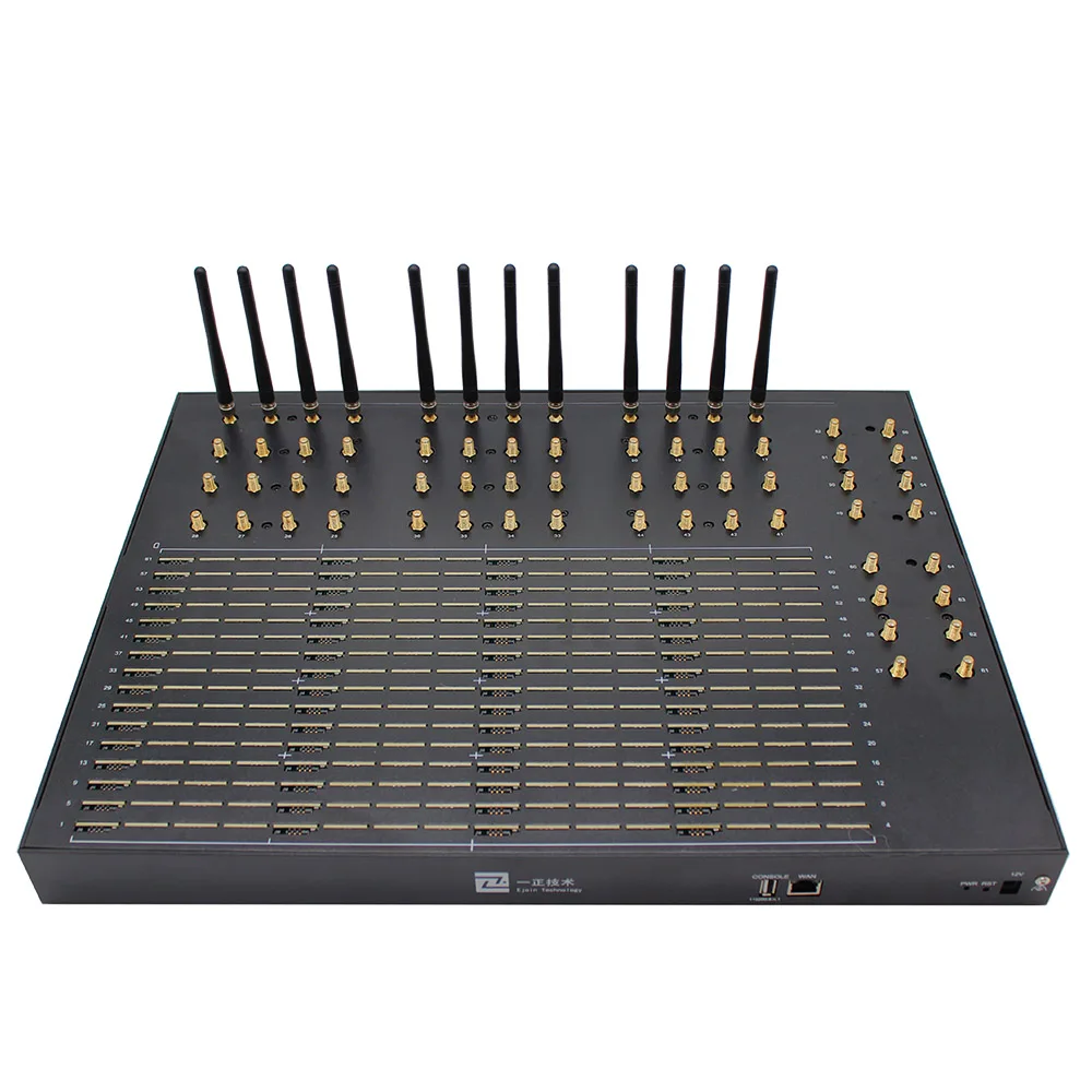 High Quality 64 Port Gsm 4g Mobile Gateway Modem 64 SIM Card Sip SMS Modem for Bulk Sending Message