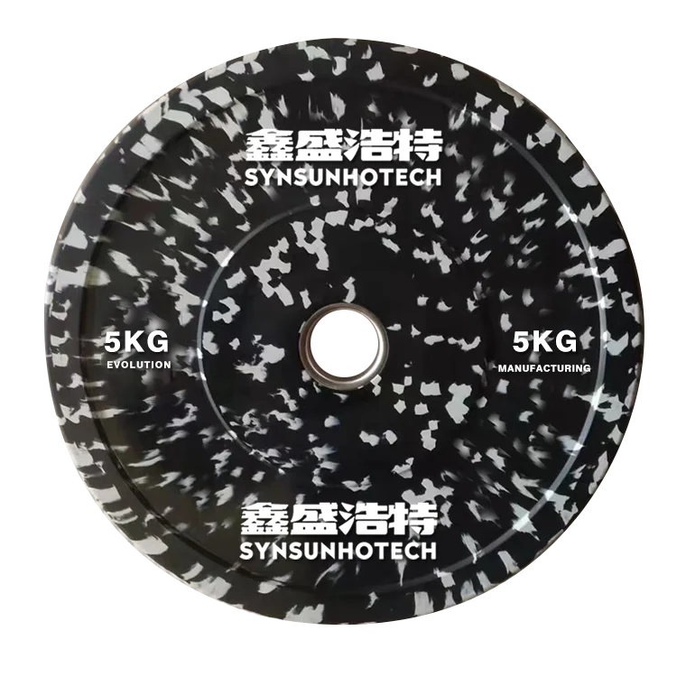 Gym Equipment Bumper colored Weight Lifting Plates Bodybuilding Gym Barbell Weight Plates Fleck Bumper Plates