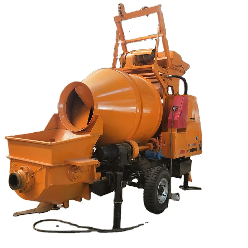 factory direct sales of fully automatic commercial concrete integrated mixer truck construction site mixer