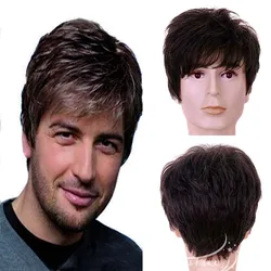 Competitive Price Wigs Men Full Lace Front Human Brazilian Hair Wigs