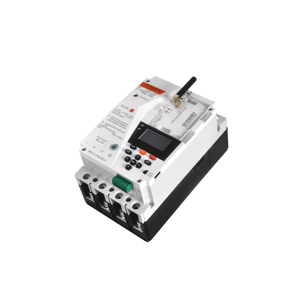 Интеллектуальный пластиковый выключатель 125A/250A/400A MCCB пульт дистанционного управления автоматический 3P + N использование в смарт-распределительной коробке