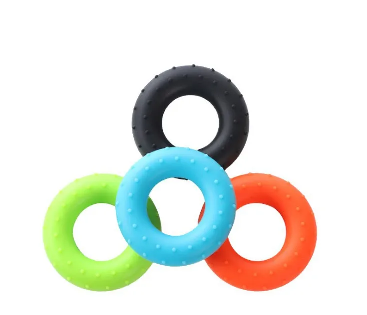
Silicone Grip Device Muscle Strength Hand Grip Exercise O-shaped Particle Finger Trainer 