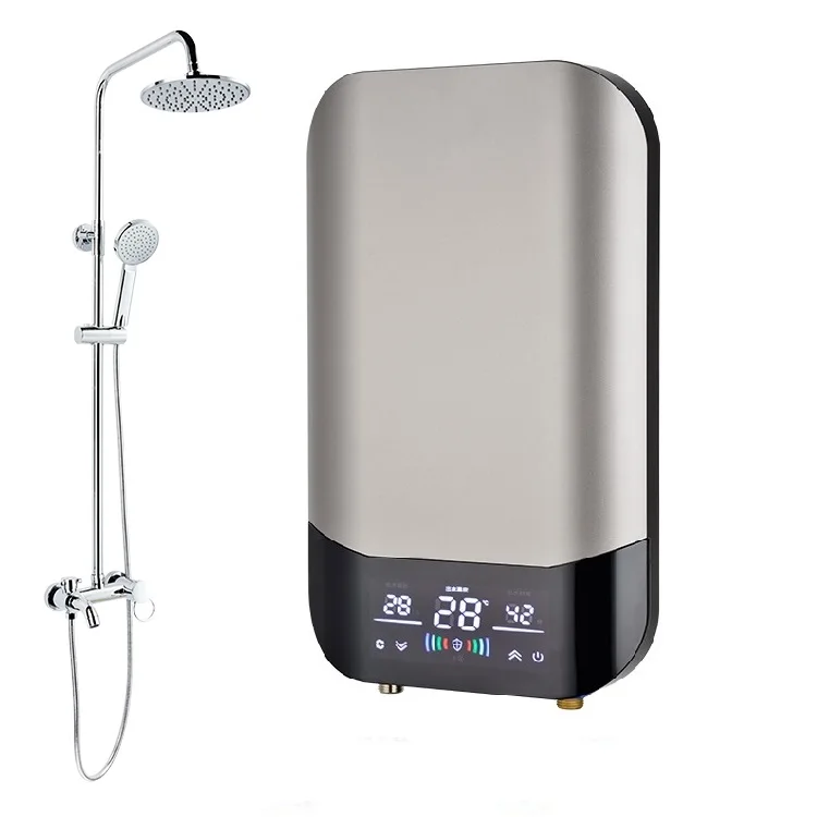 Chinese Supplier Rectangle Hot Shower Tankless Electric Water Heaters Lead Industry Bath Instant Electric Water Heaters In Hotel