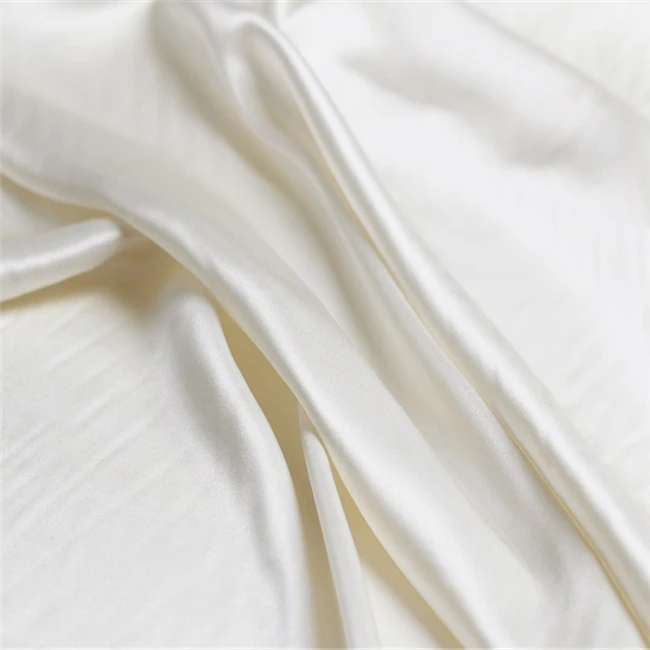 Elegant Cheap Shiny Soft Silk Cotton Satin Fabric for Skirt Shirt Clothing