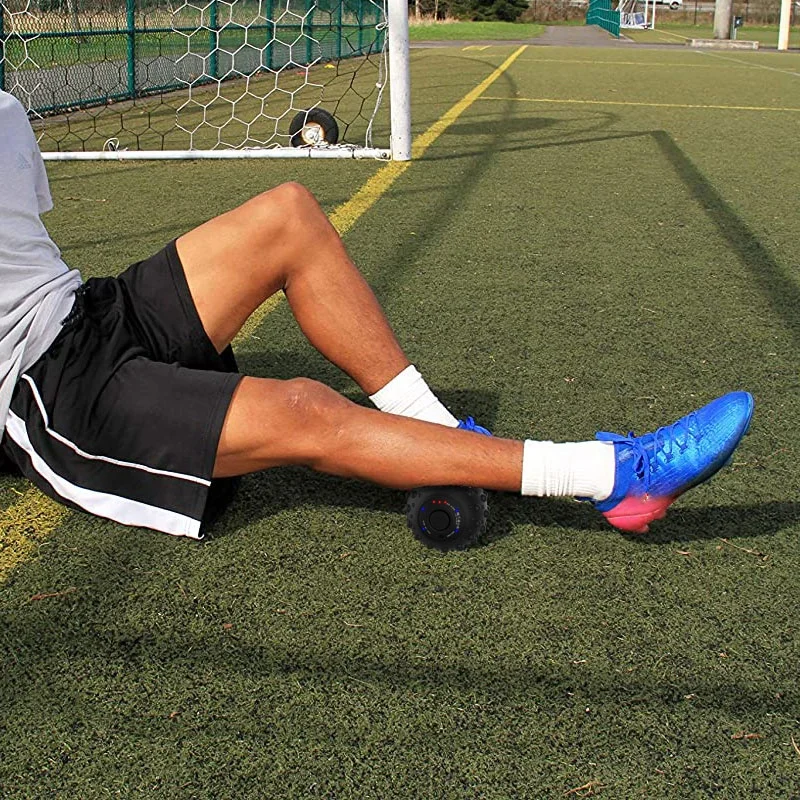 Portable Rechargeable  Electric Vibrating Fitness Yoga Pilates Physical Therapy Massage Ball with Silicone Case