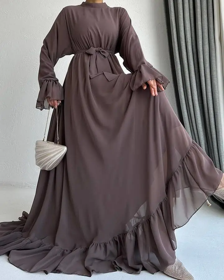 2024 New Women Dress Islamic Traditional Muslim Clothing Abaya Dubai Muslim Dresses For Women