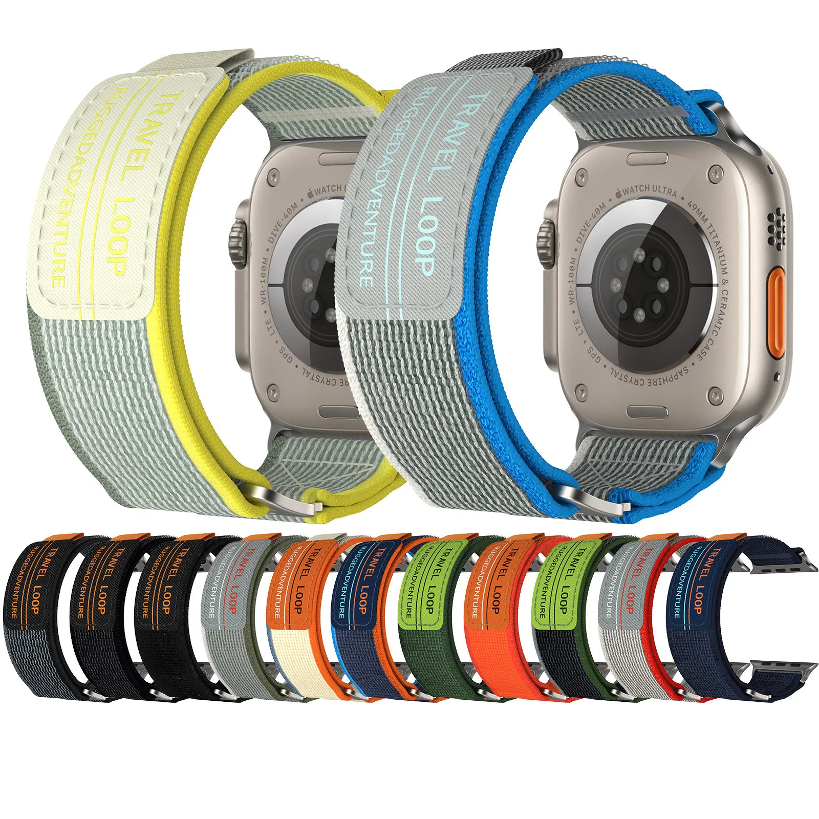 Tschick Upgrade Design Strap for Apple Watch Band 44 45 40 49 41 45mm Trail loop Bracelet iWatch Ultra 2 Series 7 6 5 4 3 se 8 9